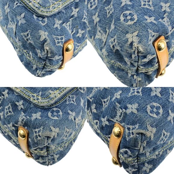 LOUIS VUITTON Buggy GM Shoulder Bag Monogram Denim Leather Blue M95048 25SJ587 - Picture 13 of 15